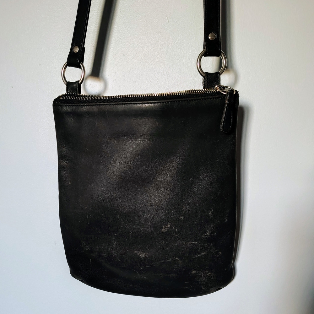 Coach Black Leather Crossbody Bag